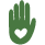 Symbole graphique main Adorée